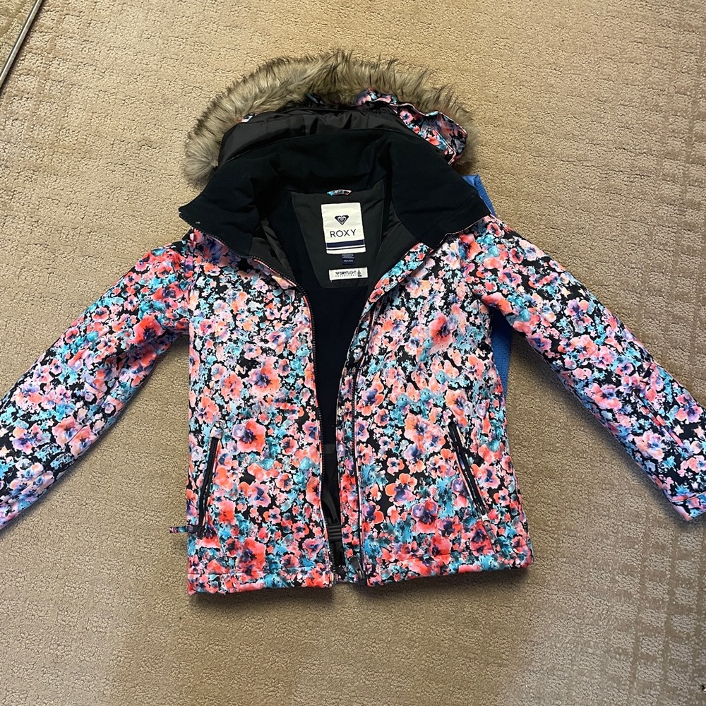 Girls Large Winter Jacket - Roxy Size 12